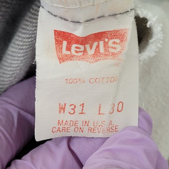 Vintage 550 LEVIS Jeans 28x29 (31x30) Gray - Picture 6 of 13